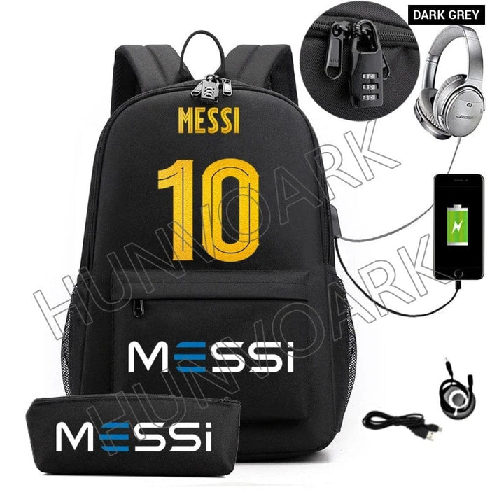 Unisex Messi Casual 15.6 Inch Laptop Back Light Anti Theft