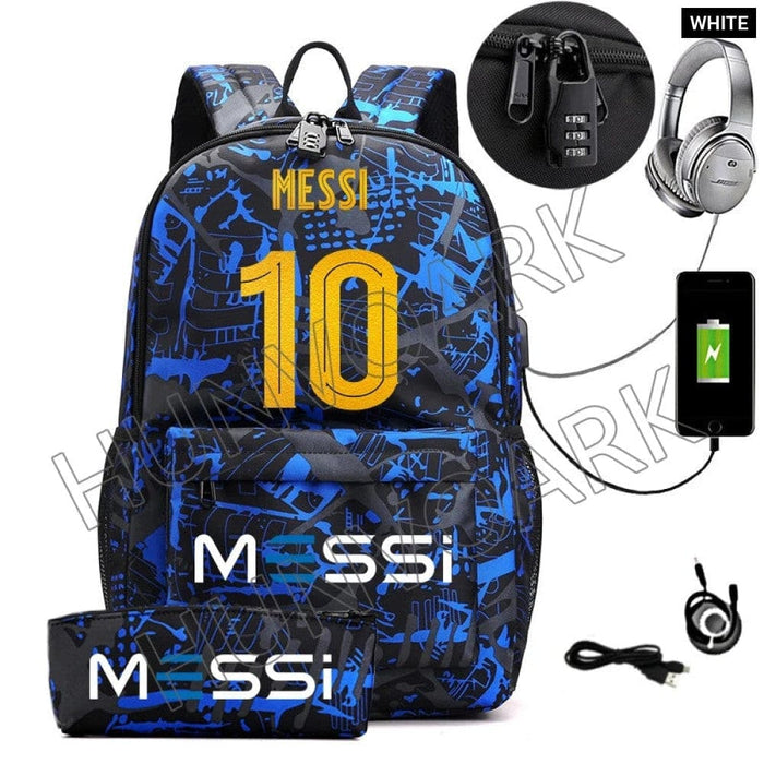 Unisex Messi Casual 15.6 Inch Laptop Back Light Anti Theft