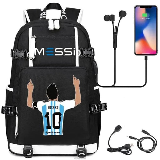 Unisex Messi Usb Charging 15.6 Inch Waterproof Laptop