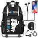 Unisex Messi Large Capacity Usb Charging Kids Laptop School