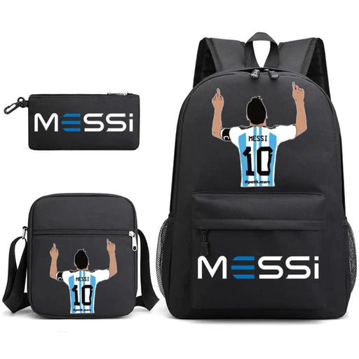 Unisex Messie 3pcs Large Capacity High Laptop School Bag