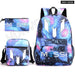 Unisex Messie Print Cosplay 3pcs Oxford School Bag