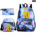 Unisex Messie Print Cosplay 3pcs Oxford School Bag