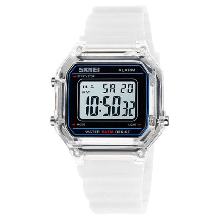 Unisex Transparent Sport Digital Casual Wristwatches