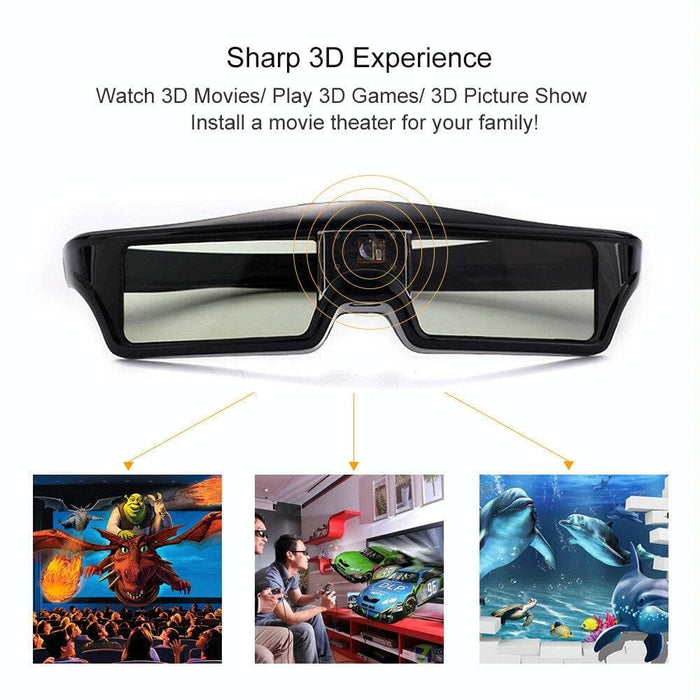 Universal 3d Dlp Link Active Glasses For Projectors