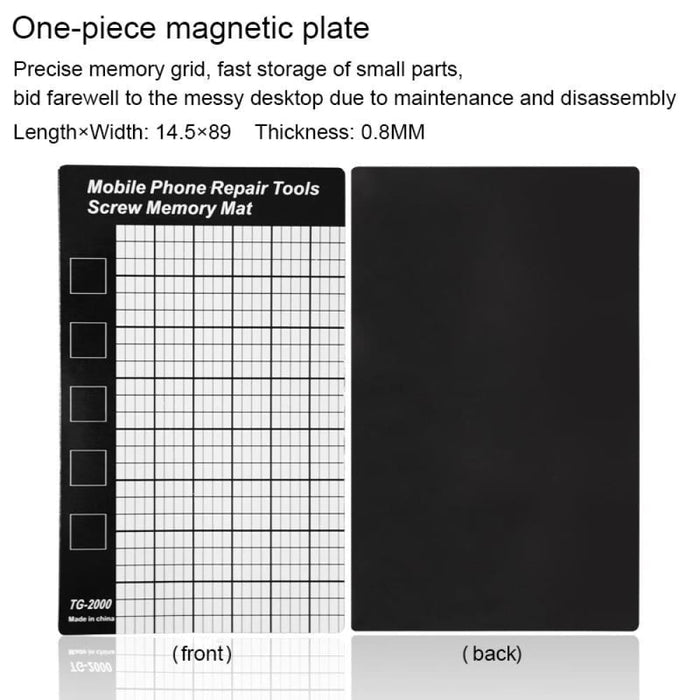 Universal Magnetic Screws Mat For Phone Repair 14.5x9cm Size