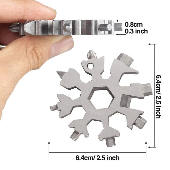 Universal Portable 18-in-1 Edc Snowflake Torque Wrench