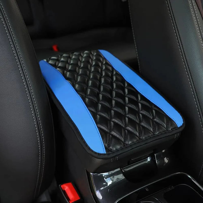 Universal Pu Leather Car Armrest Cover Mat Ethnic Style