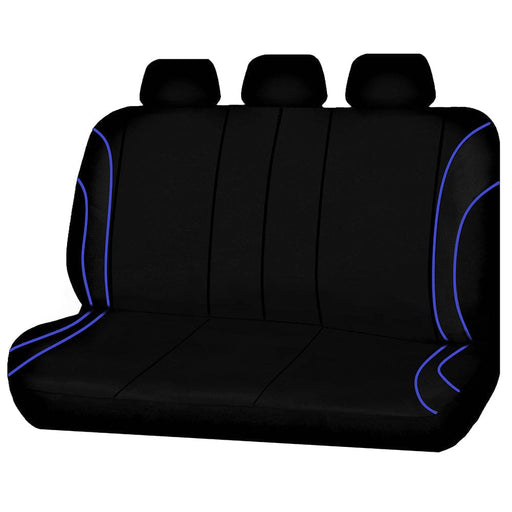 Universal Strident Rear Seat Covers Size 06 08s Blue Piping