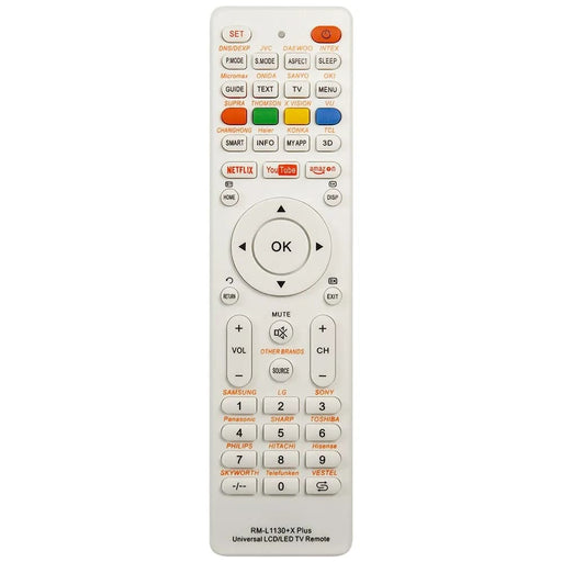 Universal Tv Remote Control Rm L1130 x Replacement For All