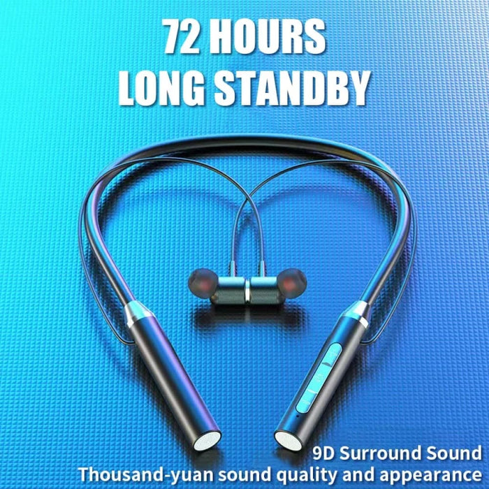 Universal Wireless Neckband Headphones With Noise Reduction