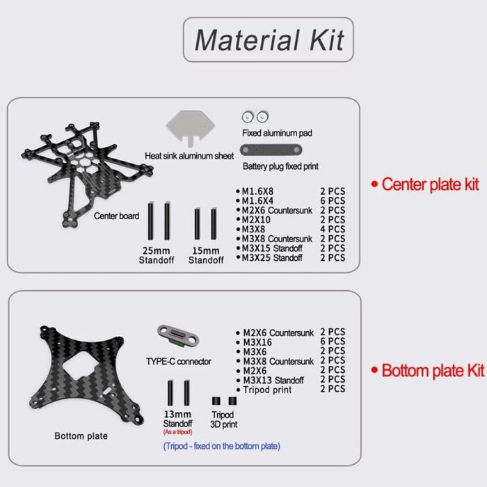 Upgrade Frame Kit For Dji Avata 3.5 Inch Suitable Rack Style