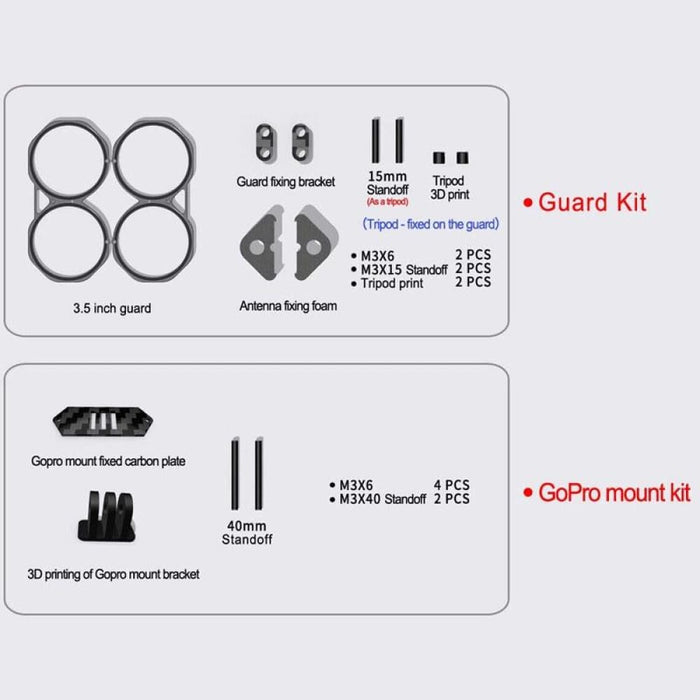 Upgrade Frame Kit For Dji Avata 3.5 Inch Suitable Rack Style