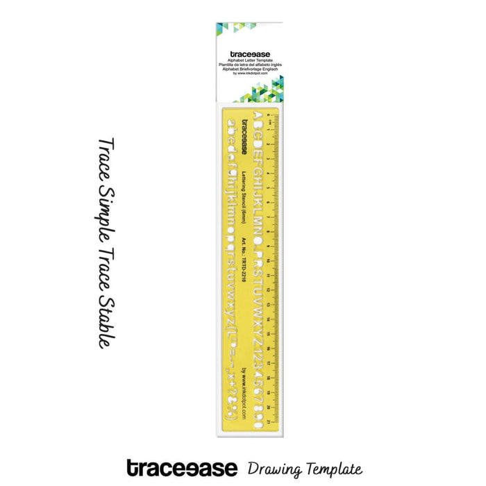 Upper Case Lower Numbers Lettering Template Drafting Tools