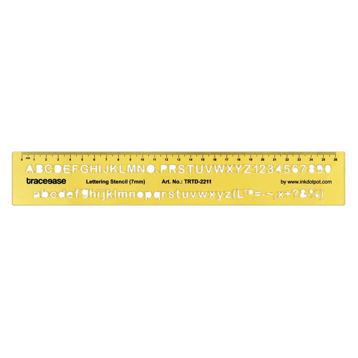 Upper Case Lower Numbers Lettering Template Drafting Tools