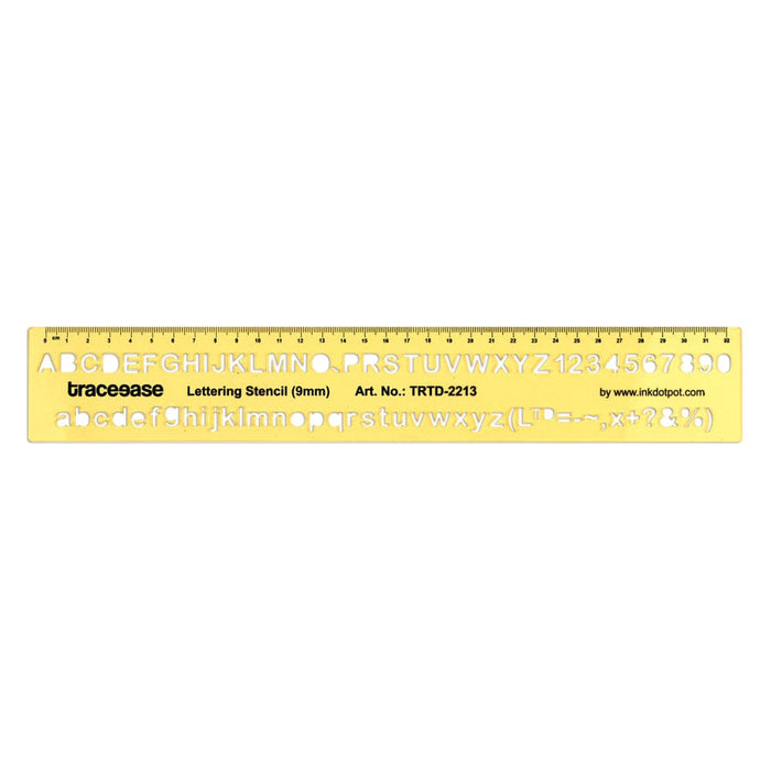 Upper Case Lower Numbers Small Lettering Template Drafting