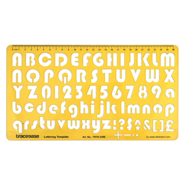 Upper and Lower Case English Alphabet Number Drafting Tools