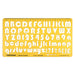 Upper and Lower Case English Alphabet Number Drafting Tools