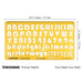Upper and Lower Case English Alphabet Number Drafting Tools
