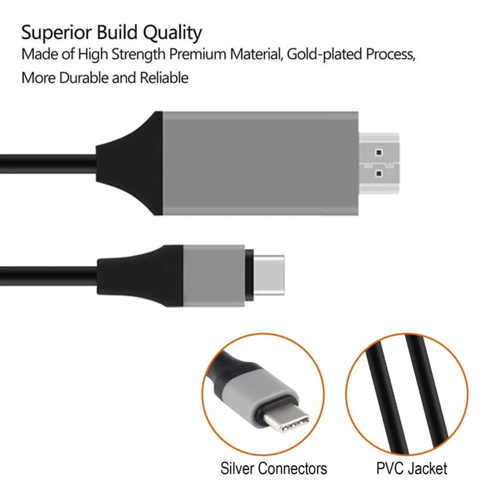 Usb c To Hdmi Adapter Cable 4k 30hz Type Hdtv 3.1