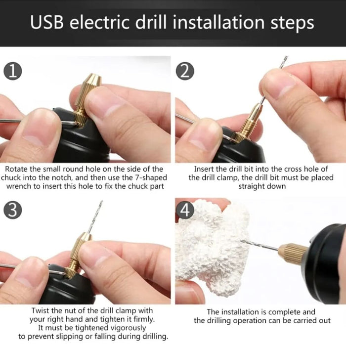 Usb Electric Drill For Diy Epoxy Resin Jewelry Making