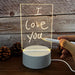 Usb Message Board Night Light With Pen Creative Gift