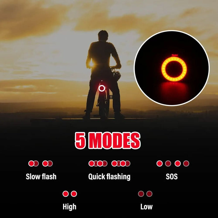 Usb Rechargeable Bike Taillight Multi Lighting Modes