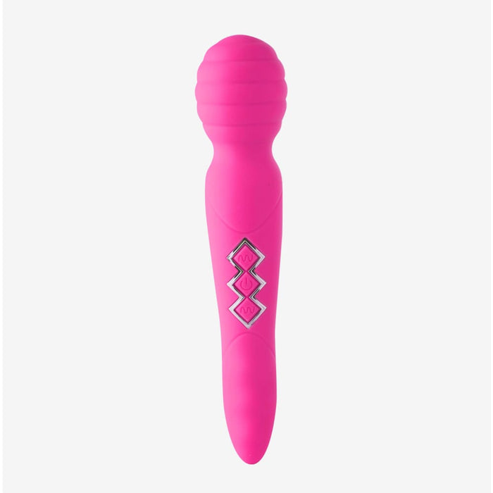 Usb Rechargeable Dual Vibrating Wand Pink