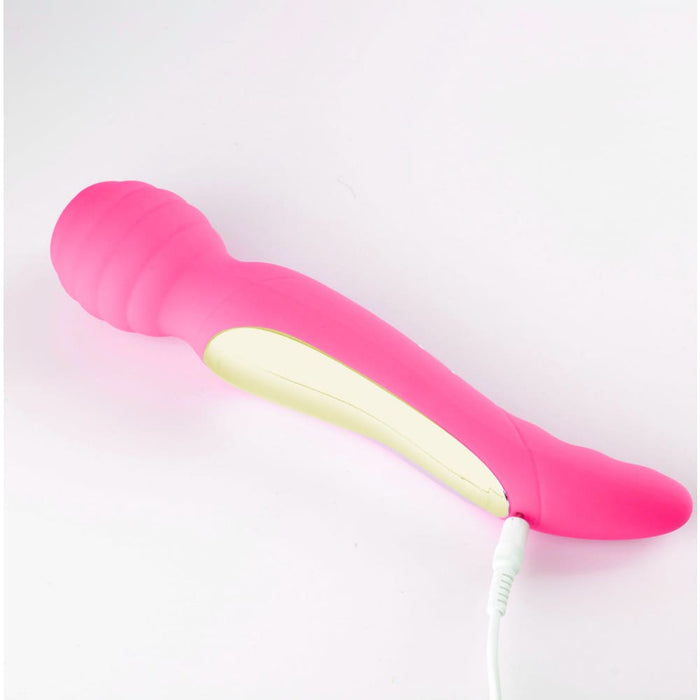 Usb Rechargeable Dual Vibrating Wand Pink