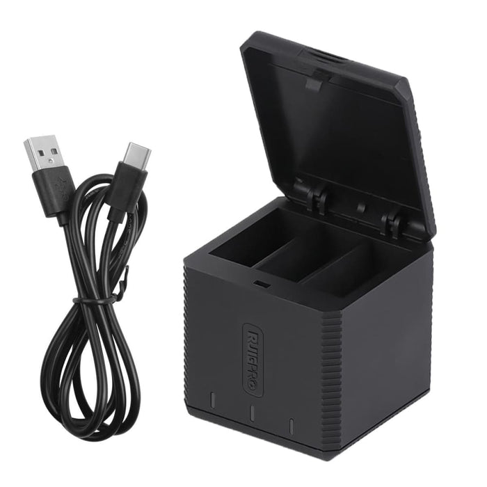 Usb Triple Batteries Housing Charger Box With Cable