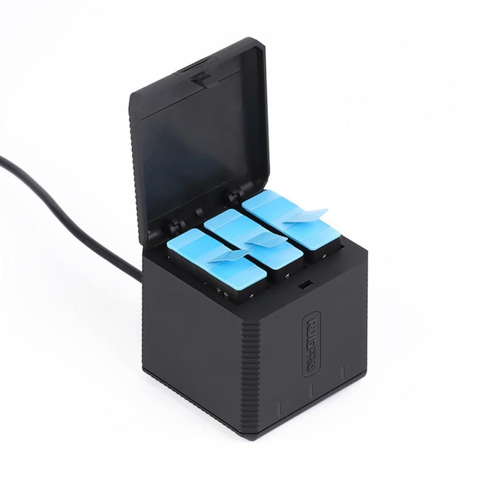 Usb Triple Batteries Housing Charger Box With Cable