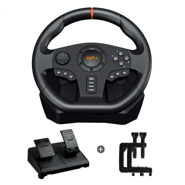 V900 6 In 1 Gaming Steering Wheel Volante Racing