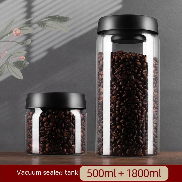 Vacuum Sealed Glass Jar For Kitchen Storage