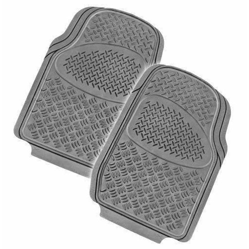 Velocity 2-piece Car Mat - Grey [rubber]