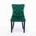 8x Velvet Dining Chairs- Green