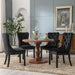 2x Velvet Dining Chairs Upholstered Tufted Kithcen Chair