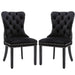 4x Velvet Dining Chairs Upholstered Tufted Kithcen Chair