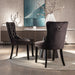 2x Velvet Dining Chairs Upholstered Tufted Kithcen Chair