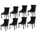 8x Velvet Dining Chairs Upholstered Tufted Kithcen Chair