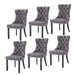 6x Velvet Dining Chairs Upholstered Tufted Kithcen Chair