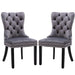 8x Velvet Dining Chairs Upholstered Tufted Kithcen Chair