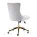 Velvet Home Office Chair - Beige