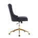 Velvet Home Office Chair - Beige