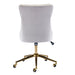 Velvet Home Office Chair - Beige