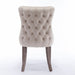 8x Velvet Upholstered Dining Chairs Tufted Wingback Side