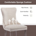 2x Velvet Upholstered Dining Chairs Tufted Wingback Side