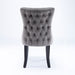 8x Velvet Upholstered Dining Chairs Tufted Wingback Side