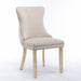 4x Velvet Upholstered Dining Chairs Tufted Wingback Side