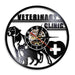 Veterinary Clinic Veterinarian Led Vinyl Record Wall Clock