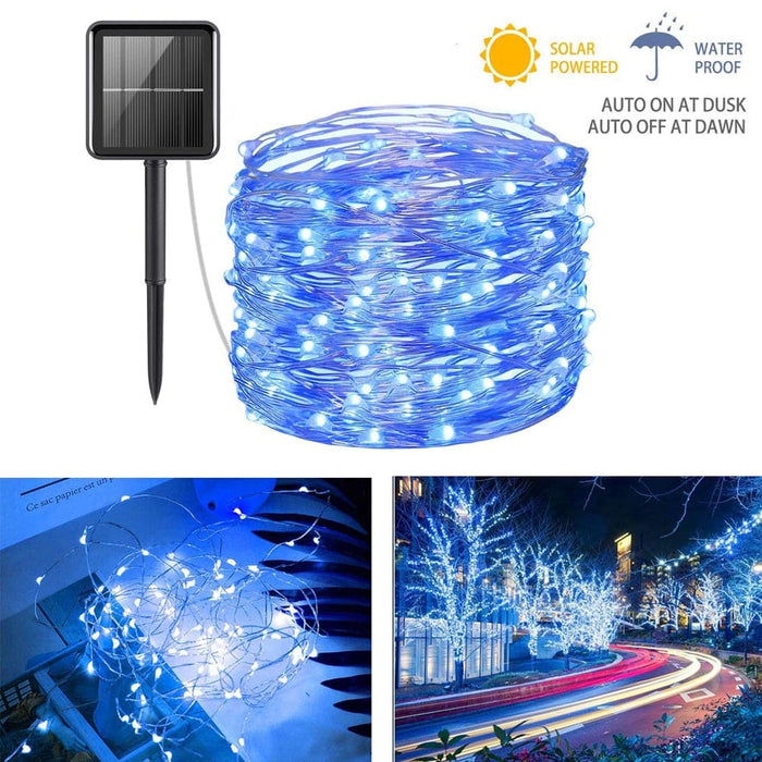 Vibe Geeks 200led Solar Powered String Fairy Light